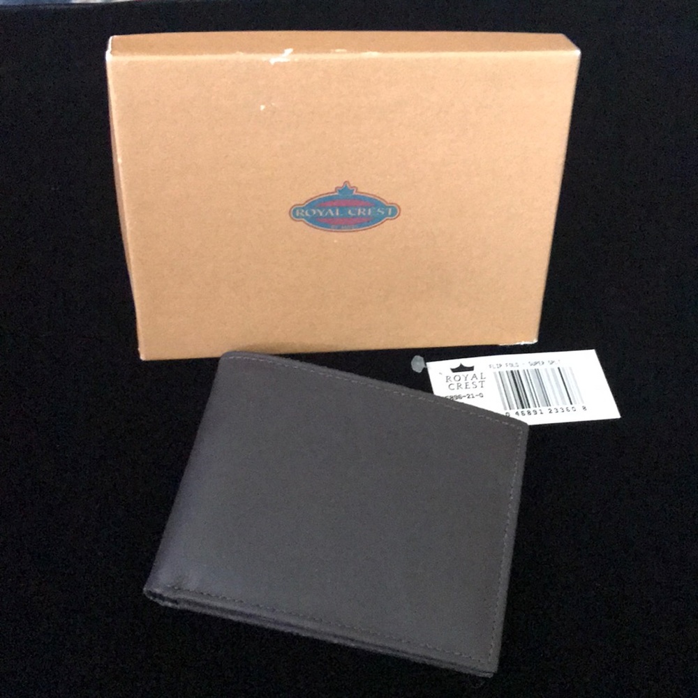 Royal Crest Flip Fold Super Split Wallet